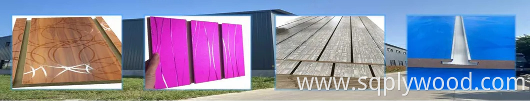 Supermarket Show Room Display Slat-Wall Slot Board Melamine Slotted MDF